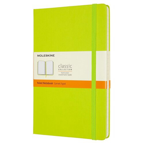 Блокнот Moleskine CLASSIC QP060C2 Large 130х210мм 240стр. линейка твердая обложка лайм