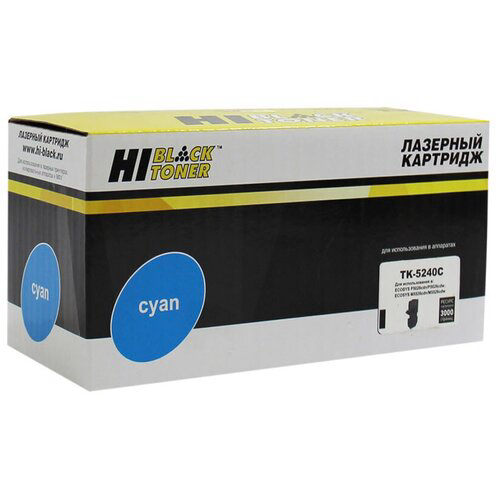 Тонер-картридж Hi-Black TK-5240C для Kyocera P5026cdn/M5526cdn, C, 3K