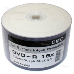 Диски CMC DVD-R 4,7 GB 16x Bulk/50 Full Ink Print