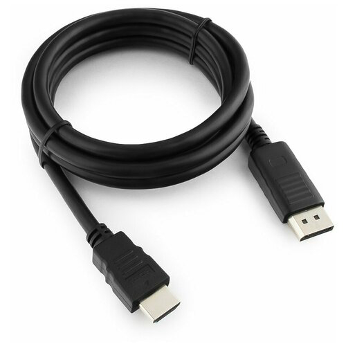 Кабель  Cablexpert DisplayPort->HDMI, 10м, 20M/19M, черный, экран, пакет (CC-DP-HDMI-10M)