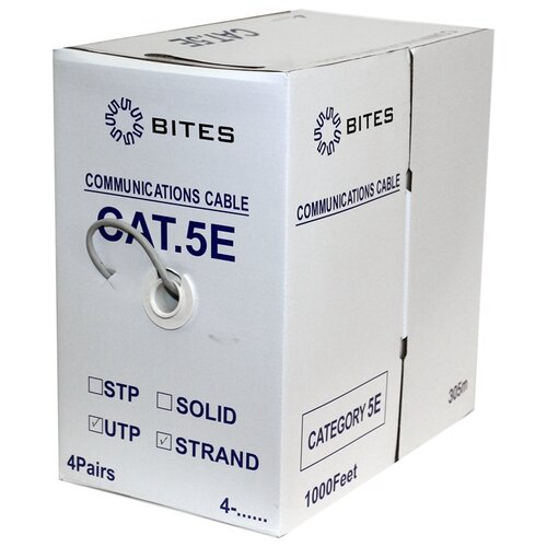 Кабель 5bites UT5725-305A UTP / STRANDED / 5E / 24AWG / CCA / PVC / 305M