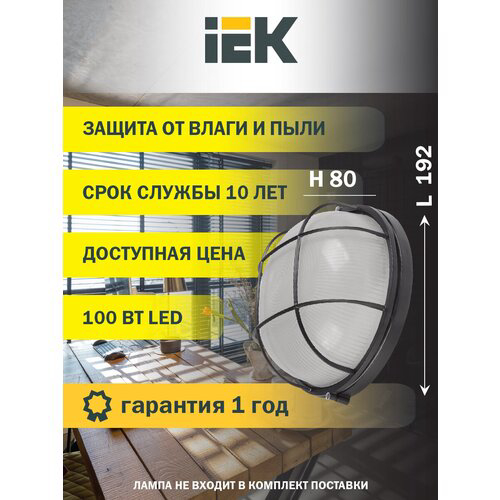 Светильник IEK НПП1102 100Вт черный (LNPP0-1102-1-100-K02)