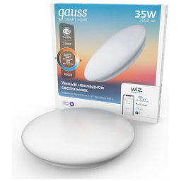 Умный светильник Gauss IoT Smart Home настенно-потолочный белый (2060112)