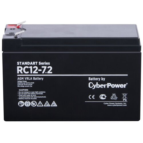 Аккумуляторная батарея CyberPower RC 12-7.2 / 12 В 7,2 Ач