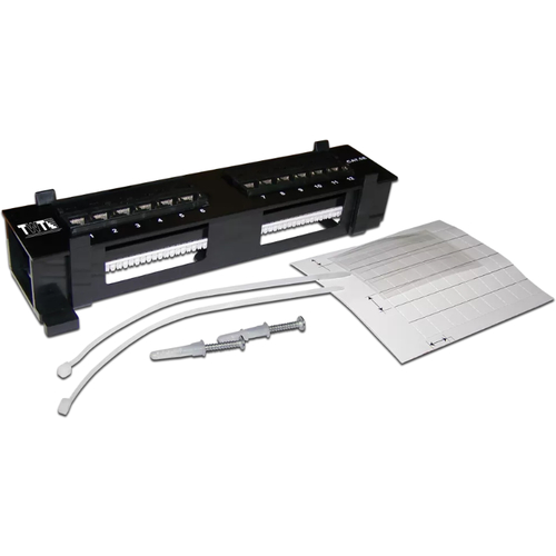 Патч-панель Lanmaster TWT-PP12UTP-H 10" 1U 12xRJ45 кат.5e UTP