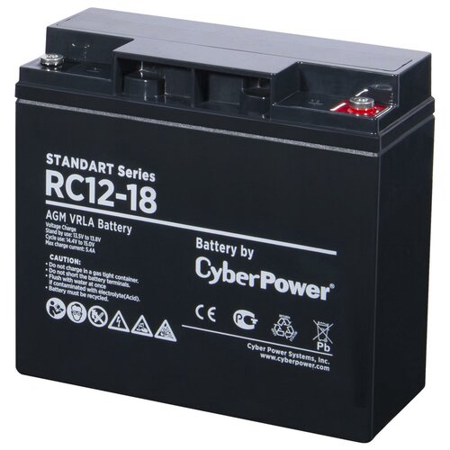 Батарея SS CyberPower RC 12-18 / 12 В 18 Ач Battery CyberPower Standart series RC 12-18 / 12V 18 Ah