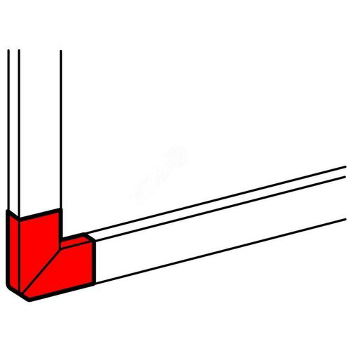 Угол плоский [010786] Legrand [DLP] для кабель-каналов DLP 50х105 - 90° - для односекционных - белый
