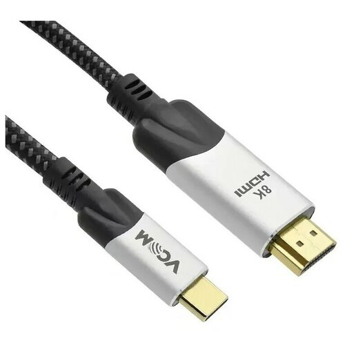 Кабель-адаптер USB 3.1 Type-Cm --> HDMI A(m) 8K@30Hz, 1.8m ,Alumi Shell,VCOM