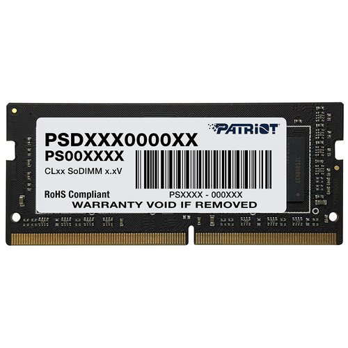 Оперативная память SO-DIMM 16 Гб DDR4 2400 МГц Patriot (PSD416G240081S) PC4-19200