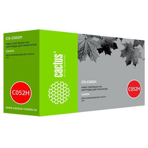 Картридж лазерный Cactus CS-C052H 052H черный (9200стр.) для Canon MF421/426/428/429/LBP 212/214/215