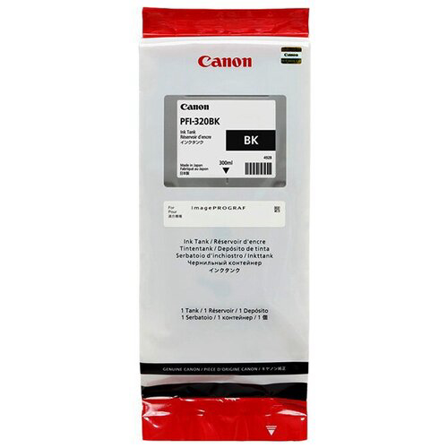 Картридж струйный Canon PFI-320 BK 2890C001 черный (300мл) для Canon imagePROGRAF TM-200/205