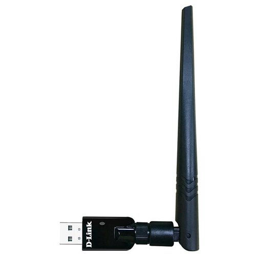 Сетевой адаптер WiFi D-Link DWA-172/RU/B1A AC600 USB 2.0 (ант.внеш.съем) 1ант.