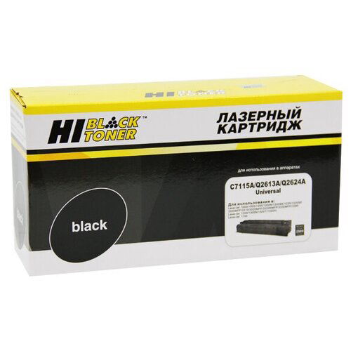 Картридж Hi-Black C7115A/Q2613A/Q2624A для HP LJ 1200/1300/1150 Univ c чипом, 2500 стр.