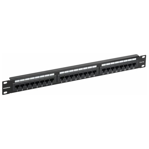 Патч-панель ITK PP24-1UC5EU-K05-G 19" 1U 24xRJ45 кат.5e UTP