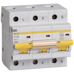 Выключатель автоматический IEK MVA40-3-040-C 40A тип C 10kA 3П 400В 4.5 мод белый (упак.:1шт)