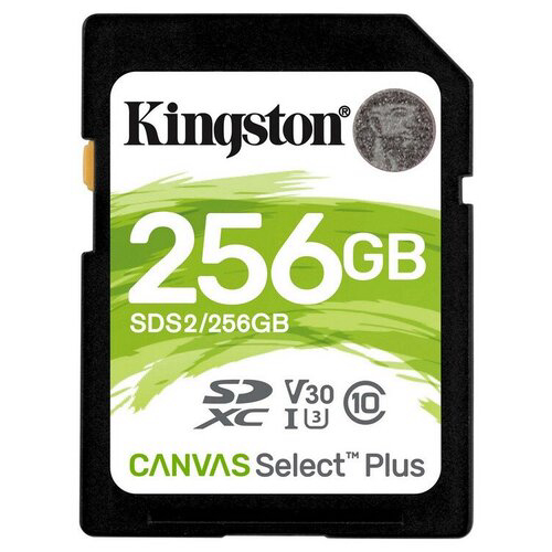 Флеш карта SDXC 256Gb Class10 Kingston SDS2/256GB Canvas Select Plus w/o adapter