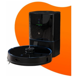 VIOMI Робот-пылесос с базой S9 UV BLACK/Подключение:WiFi/MiHome