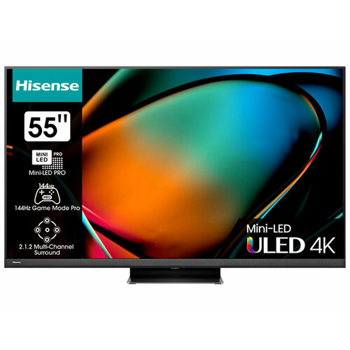 55" Телевизор Hisense 55U8KQ (4K Ultra HD 3840x2160, Smart TV) серый