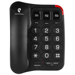 Проводной телефон TEXET TX-214 цвет черный