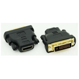 Переходник HDMI (f) - DVI-D (m), GOLD [adapter dvi-hdmi]