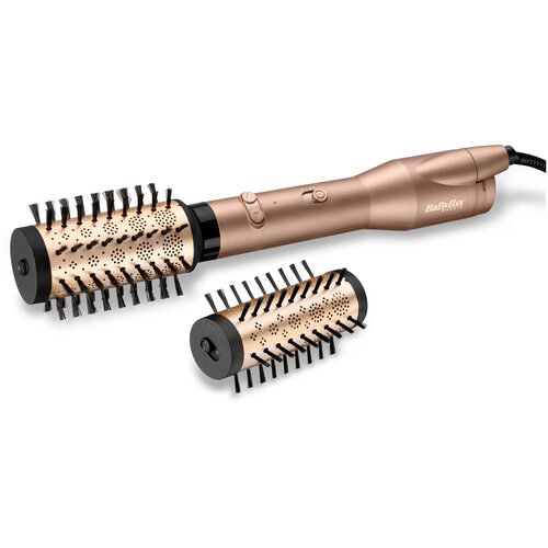 Фен-щетка BaByliss AS952E розовое золото [650 Вт, вращение, насадок-2 шт]