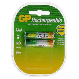 Зарядное устройство GP Rechargeable E211/75AAAHCCS-2CR1 AA/AAA NiMH 750mAh (2шт) блистер