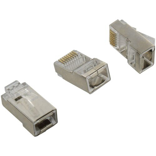 RJ45 коннектор (обжимной) FTP экранированный Vention (IDAR0-50) 50шт