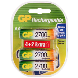 Аккумуляторы GP 270AAHC-2DECRC4 2700mAh AA 4шт