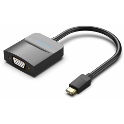 Адаптер USB3.1 USB-C(m)- VGA Vention TDDBB