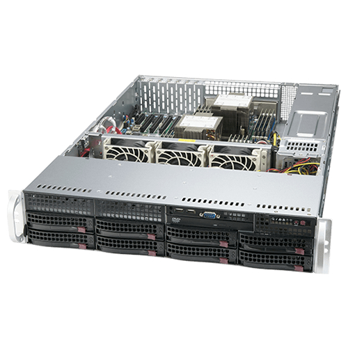 Серверная платформа Supermicro SuperServer 2U 620P-TR noCPU(2)3rd GenScalable/TDP 270W/no DIMM(16)/ SATARAID HDD(8)LFF/6xLP,M2/2x1GbE/2x1200W