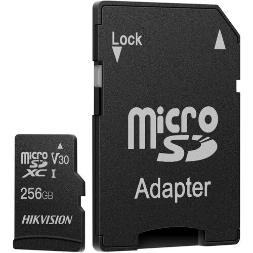 Флеш карта microSDXC Hikvision 256GB HS-TF-C1(STD)/256G/Adapter C1 V30 + adapter