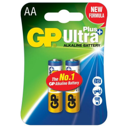 Батарея GP Ultra Plus Alkaline 15AUPA21-2CRSB2 AA (2шт) блистер