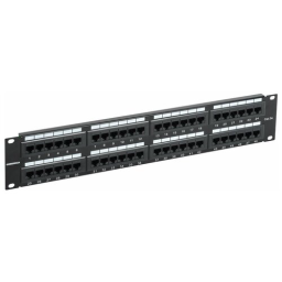 Патч-панель ITK PP48-2UC5EU-K05-G 19" 2U 48xRJ45 кат.6 UTP