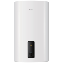 Водонагреватель Haier ES50V-F3 [накопительный, 50 л, эмаль, нижняя, плоская, уст-ка: вертикальная, белый, черный]