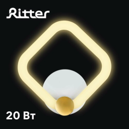Светильник настенный светодиодный бра RITTER 51614 3 OTTIMO 20Вт белый/золото