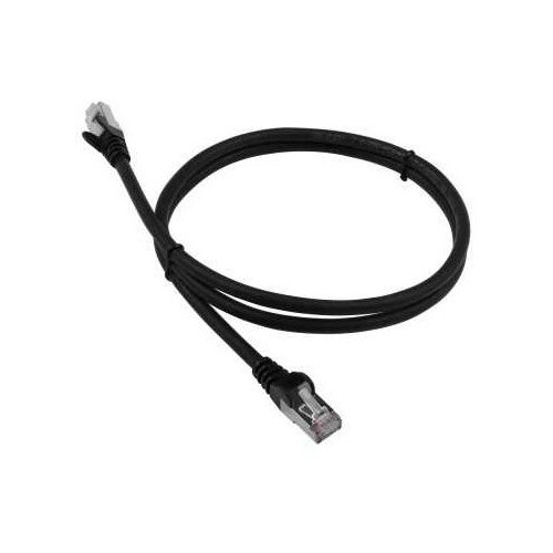 Патч-корд Lanmaster LAN-PC45/S6A-1.0-BK FTP RJ-45 вил.-вилка RJ-45 кат.6A 1м черный LSZH (уп.:1шт)