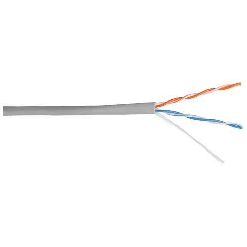 Кабель информационный Lanmaster TWT-5EUTP2-GY кат.5 U/UTP не экранированный 2X2X24AWG PVC внутренний 305м серый