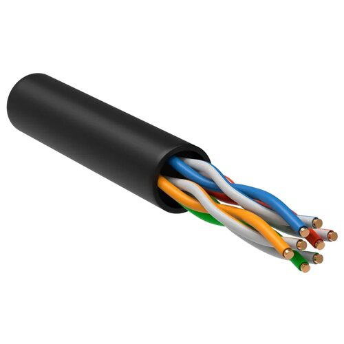 Кабель информационный ITK GENERICA BC3-C5E04-139-305-G кат.5E U/UTP 4X2X24AWG LDPE внешний 305м черный