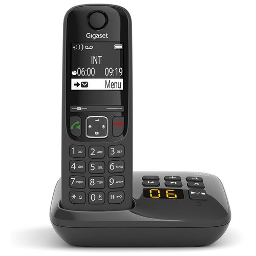 Р/Телефон Dect Gigaset AS690A RUS черный автооветчик АОН