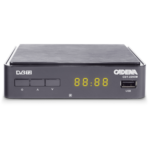 Ресивер DVB-T2 Cadena CDT-2293M черный