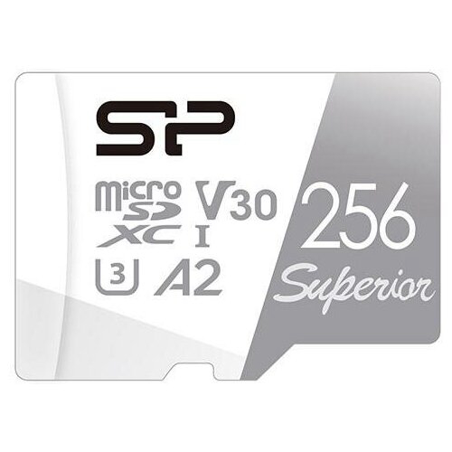 Флеш карта microSDXC 256GB Silicon Power SP256GBSTXDA2V20 Superior V30 A2 w/o adapter