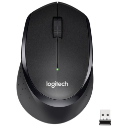 Мышь Logitech M330 Silent Plus черный оптическая (1000dpi) беспроводная USB (2but)