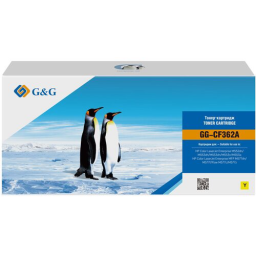 Картридж лазерный G&G GG-CF362A желтый (5000стр.) для HP CLJ M552dn/M553dn/M553N/M553x