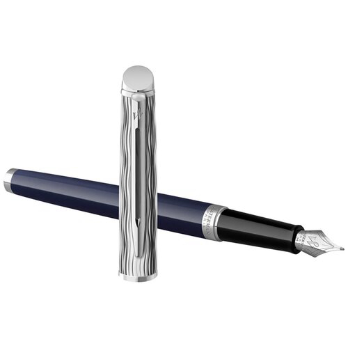 Ручка перьев. Waterman Hemisphere L`Essence du Bleu (CW2166467) LaqBlue CT F сталь нержавеющая подар.кор.