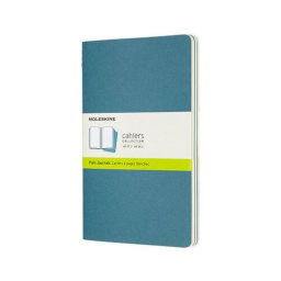 Блокнот Moleskine CAHIER JOURNAL CH018B44 Large 130х210мм обложка картон 80стр. нелинованный голубой (3шт)