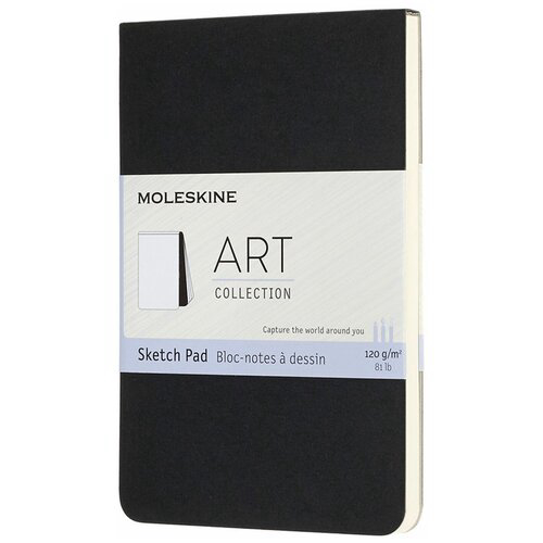 Блокнот для рисования Moleskine ART SOFT SKETCH PAD ARTSKPAD2 Pocket 90x140мм 48стр. мягкая обложка черный