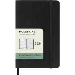 Еженедельник Moleskine CLASSIC SOFT WKNT Pocket 90x140мм 144стр. мягкая обложка черный