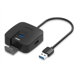 Концентратор Vention CHABF (OTG USB 2.0/ USB 3.0 на 4 порта Черный - 1м.)