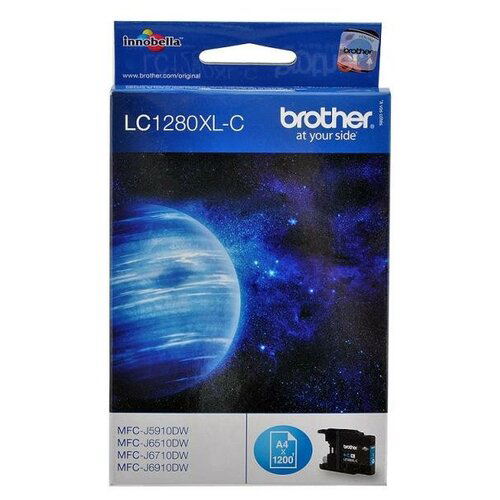 Картридж струйный Brother LC1280XLC голубой для Brother MFC-J6510DW/J69010DW