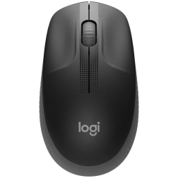 Мышь Logitech M190 черный/красный оптическая (1000dpi) беспроводная USB (2but)